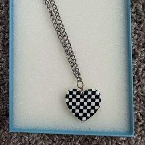 Vintage Y2K checkerboard necklace chain